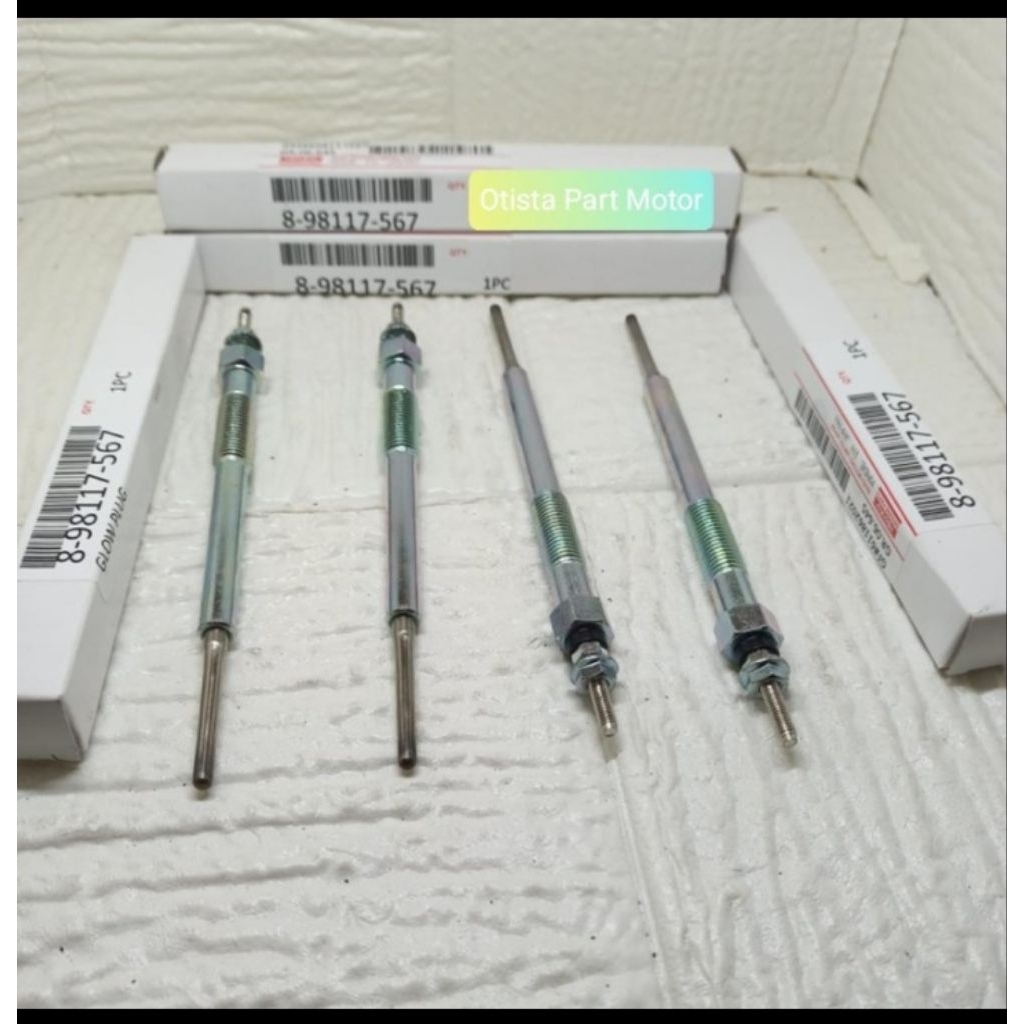 BUSI PEMANAS GLOW PLUG ISUZU NEW DMAX D-MAX D MAX NEW BARU 4JJ1 4 PCS