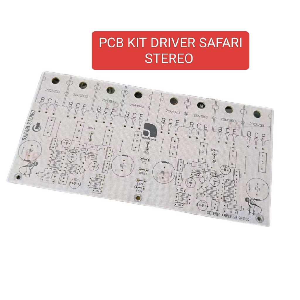 PCB kit driver safari stereo power amplifier