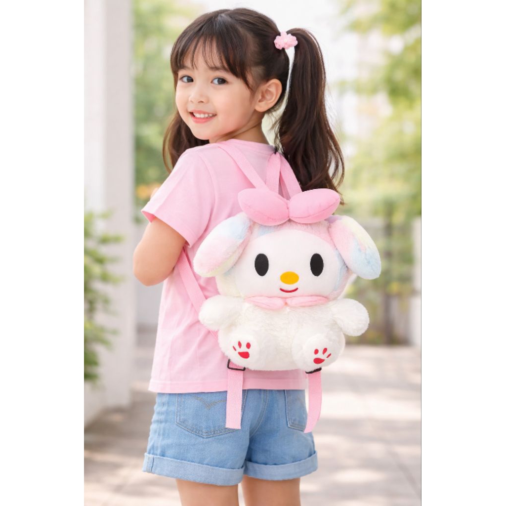 tas boneka melody fastel lucu-cewek anak/remaja