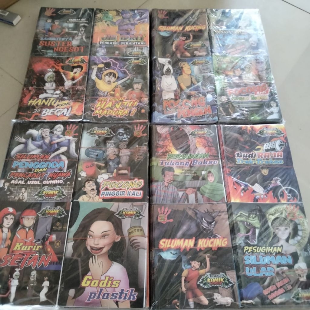 bestseller 20 pcs komik horor randoom judul beragam