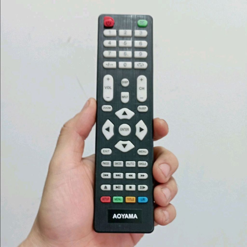 Remote Remot TV LED Digital DVBT2 Pengganti Tanpa Setting Aoyama FULL COLOR 2408 3228