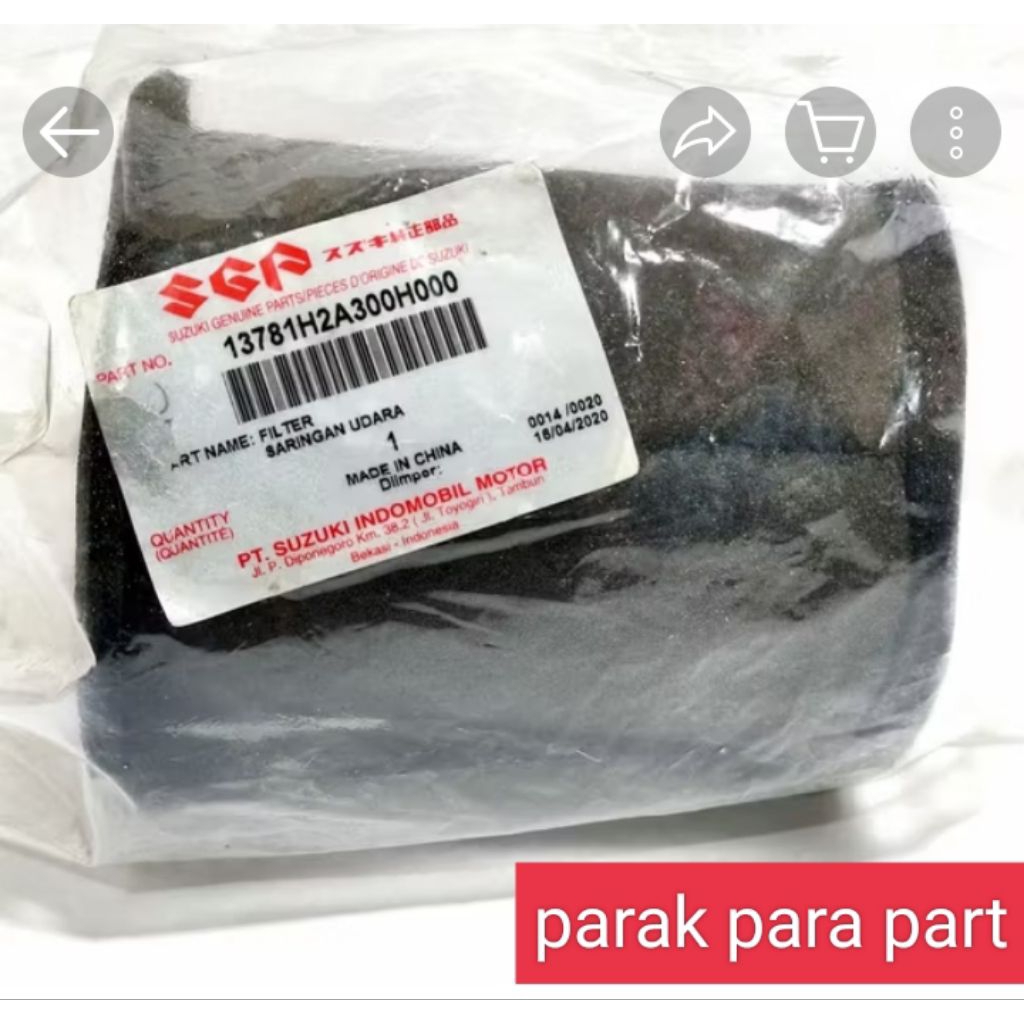 Busa Filter Saringan Udara Suzuki Thunder 125