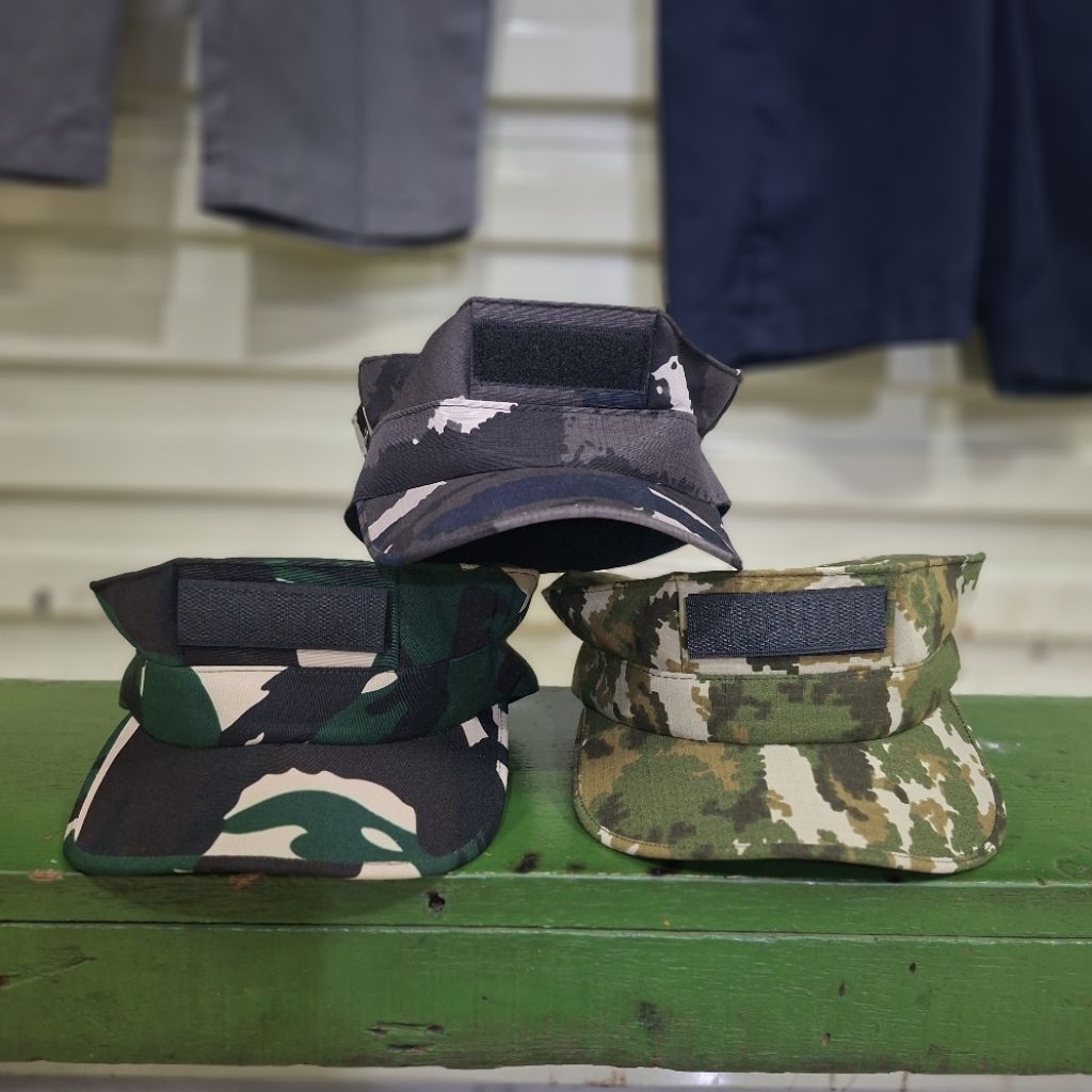 TOPI OKINAWA TNI TNI GREN SAGE TNI AL+PANGKAT+NAMA bagus dan murah