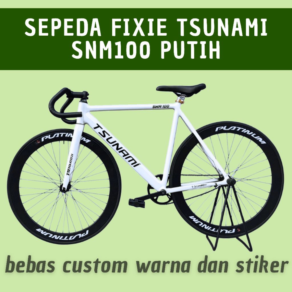 Fullbike Fixie Tsunami SNM100 Putih