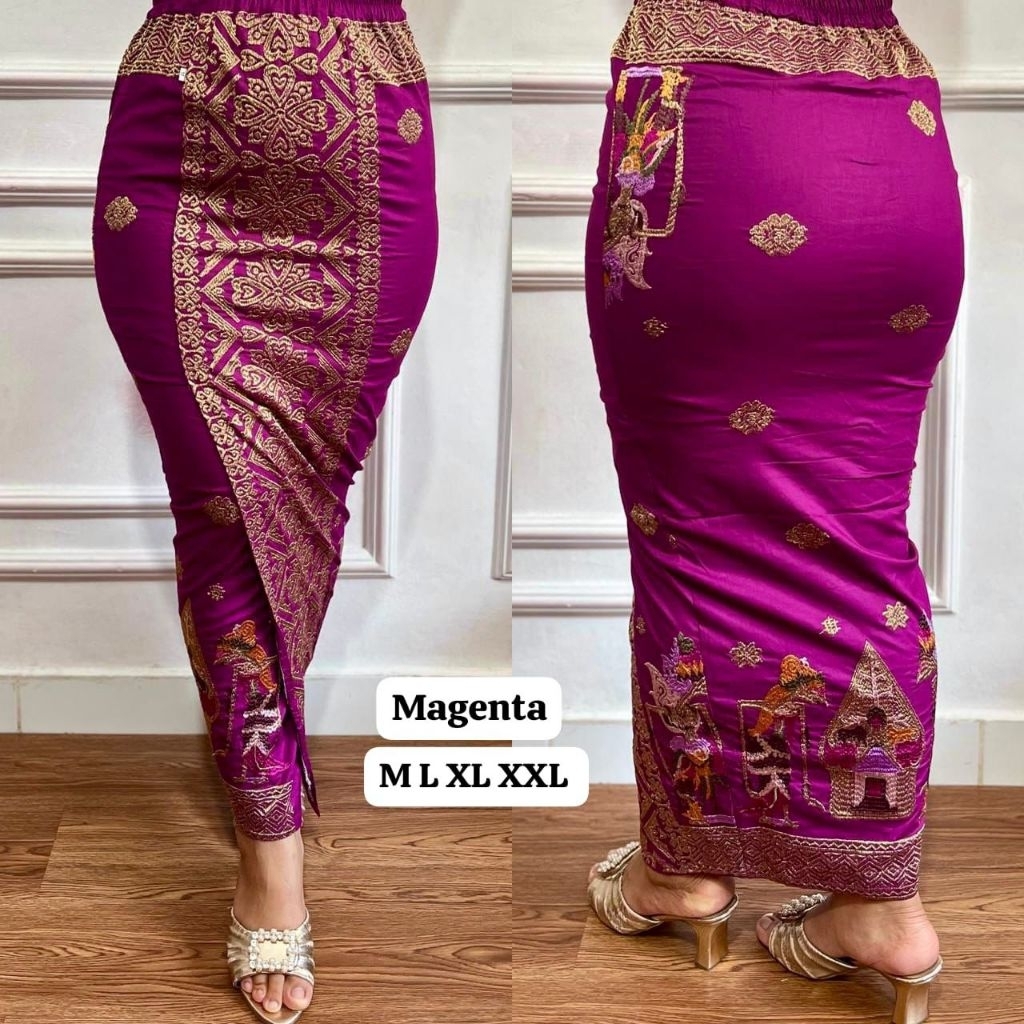 ROK BORDIR SONGKET BALI // Kamen jadi songket bordir strait wayang Premium quality