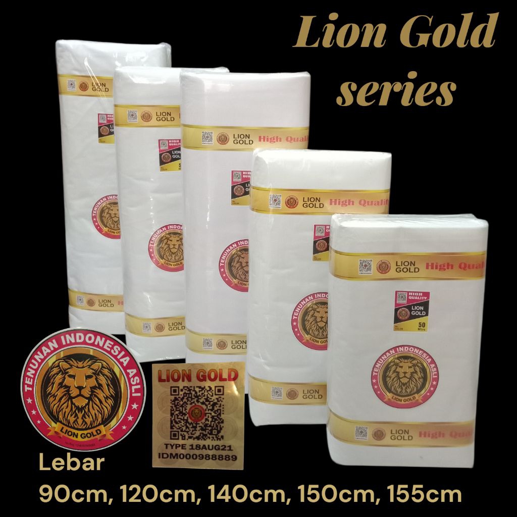 Kain kafan Lion Gold semua ukuran - Kain kafan tebal - Kain kafan 1 roll - toko kain kafan grosir ka