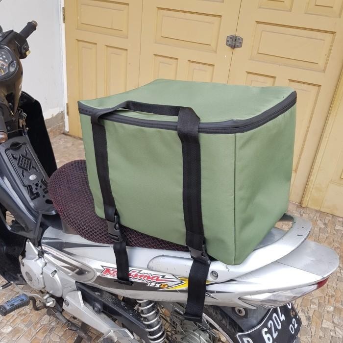 Tas Pendingin Selempang ( TAS AJA ) Tas bekal Es Ukuran 35 x 26 x 31 Cm Untuk Gabus sterofoam styrof