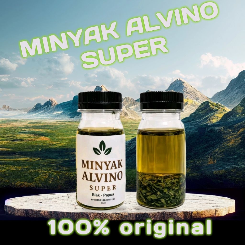 Minyak Alvino super Asli Daun tiga jari papua