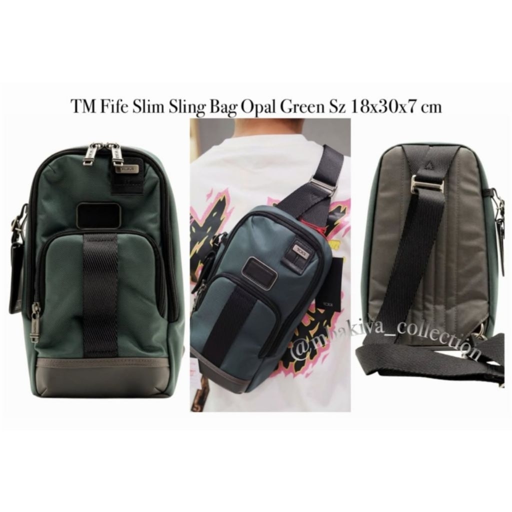 TM Fife Slim Sling Bag Opal Green
