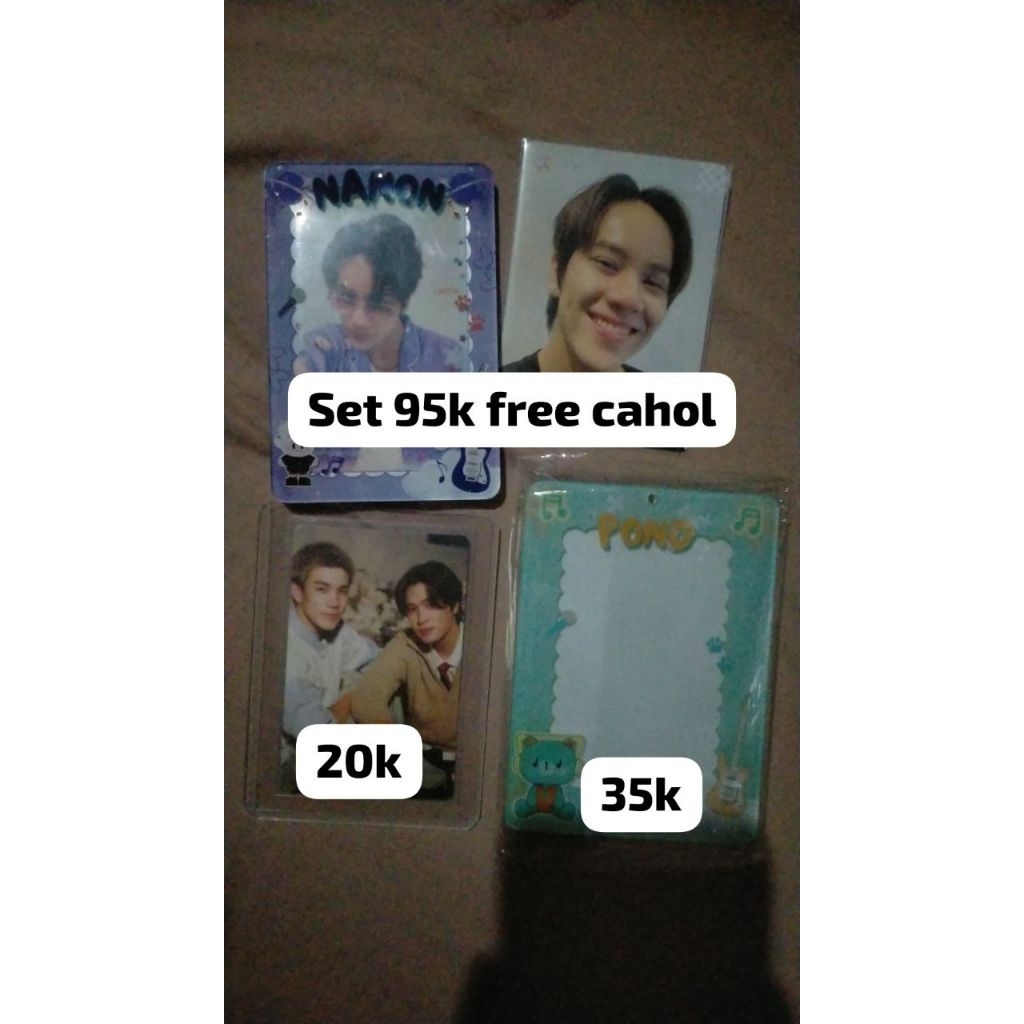 Pc Official GMMTV geminifourth is this love?, AAB Nanon osaka + selfie, Card holder pond acrylic