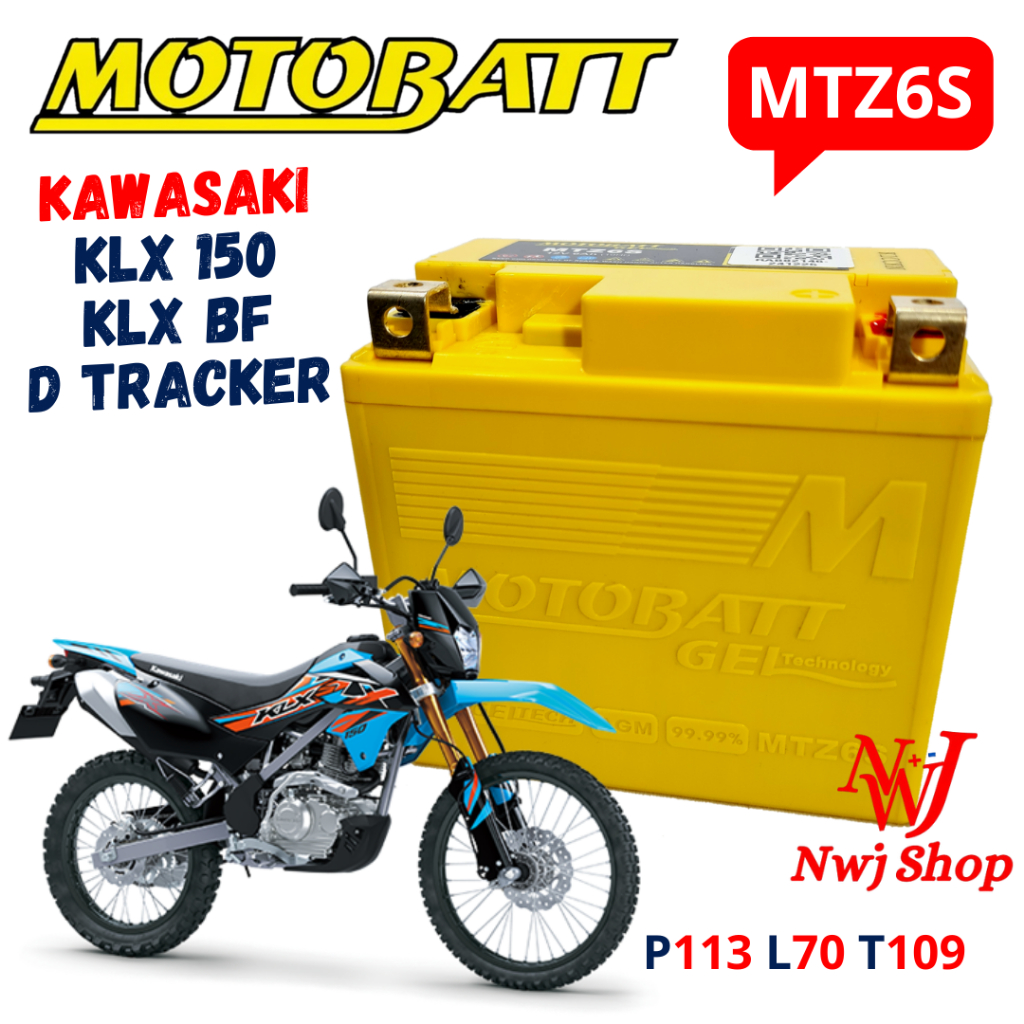AKI KERING MOTOR KAWASAKI KLX 150 D TRACKER KLX BF MTZ6S MOTOBATT GTZ7S GTZ6V YTZ6V MF