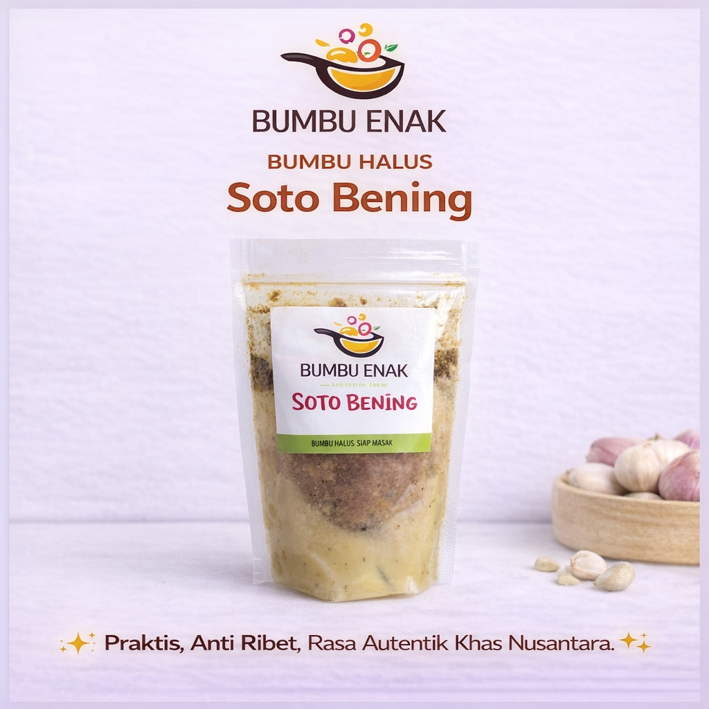 Bumbu Soto Ayam Kuah Bening Asli | Bumbu Halus Premium Rempah  | Praktis Masak 1 Ekor Ayam | Bumbu S