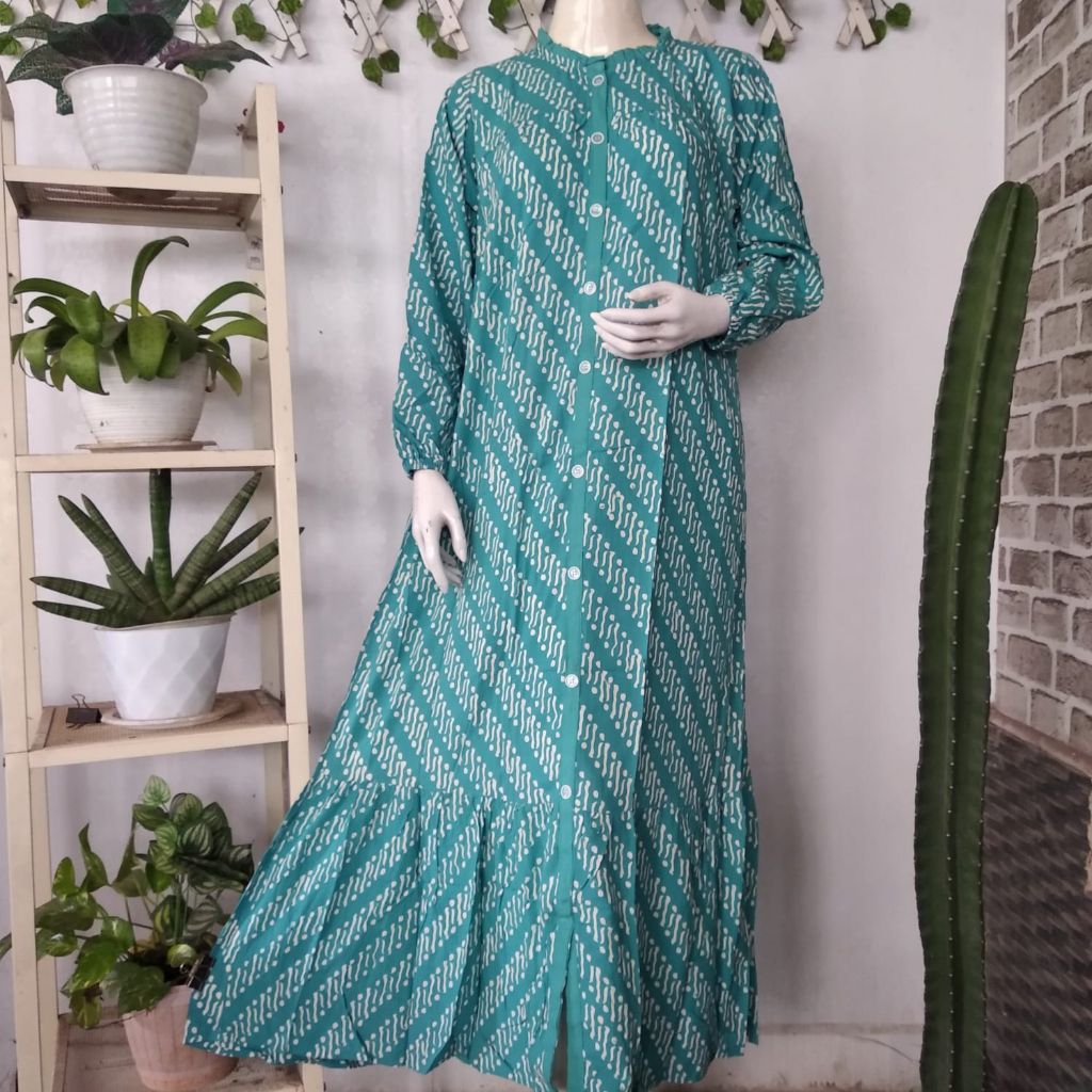 Putri Diana (Ld116,Pb134) Gamis Sausan Kancing