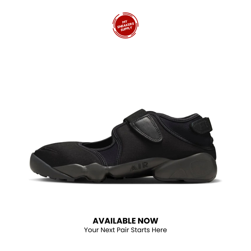 Sepatu Sneakers Nike Air Rift Triple Black (Women's) - [HF5389 001] [BARU]