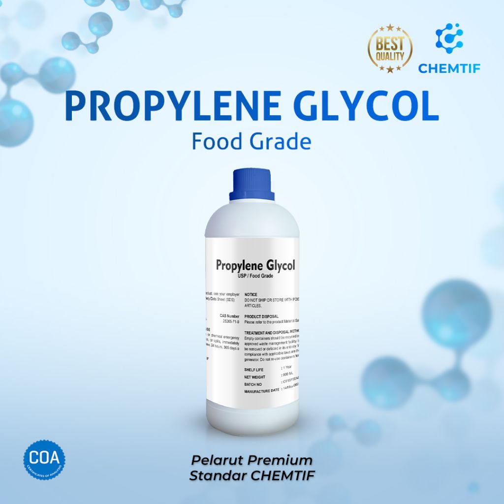PG High Grade (Chemtif) – Pr0pylene Glyc0l Bahan Parfum, Kosmetik, Liquid & Industri