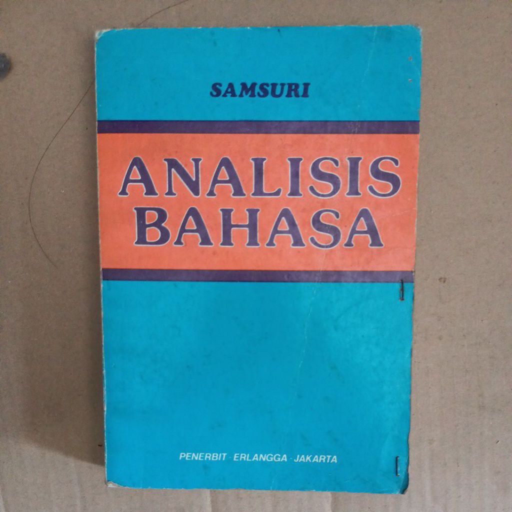 ANALISIS BAHASA Oleh SAMSURI