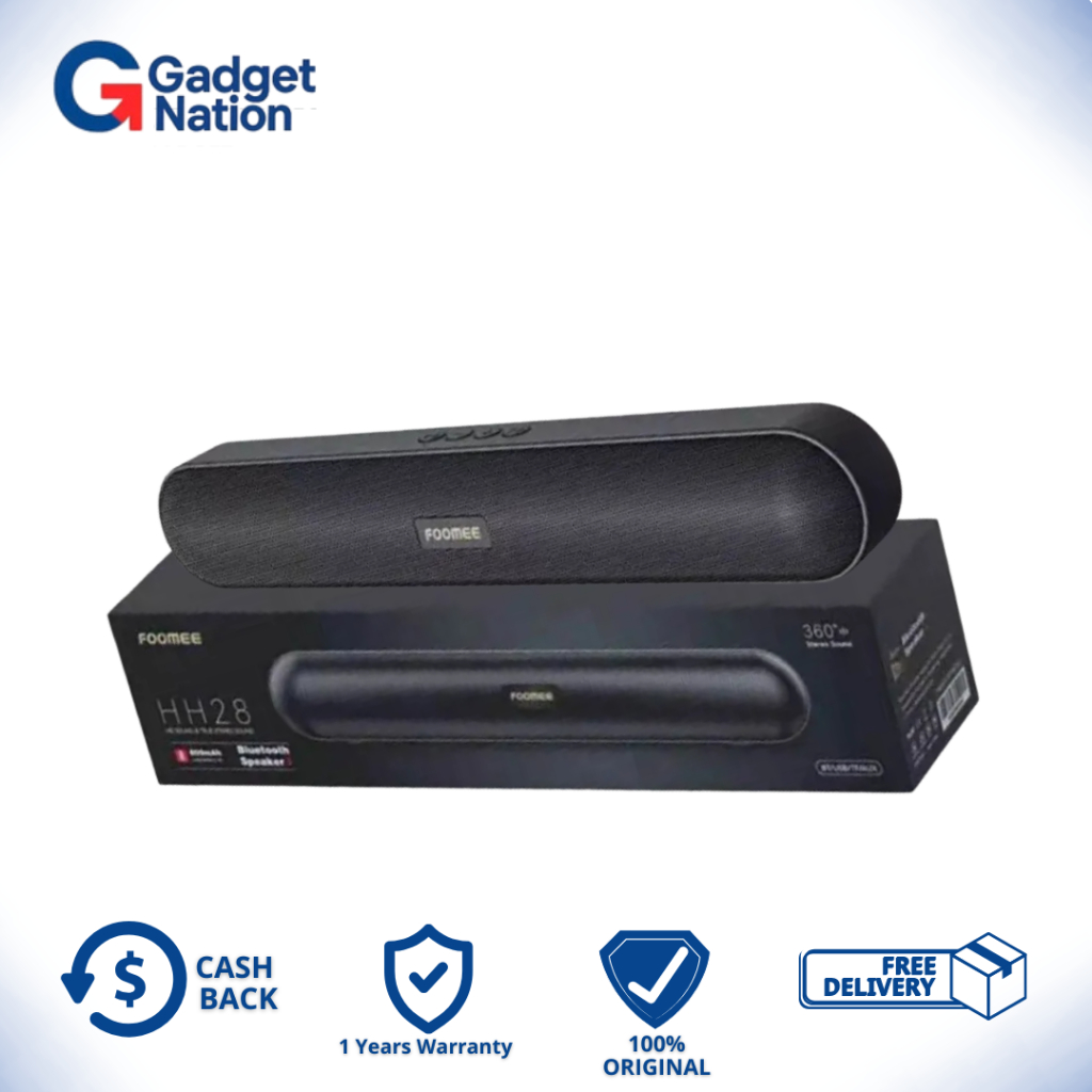 FOOMEE SPEAKER BLUETOOTH HH28 SOUNDBAR WIRELESS BNIB NEW ORIGINAL