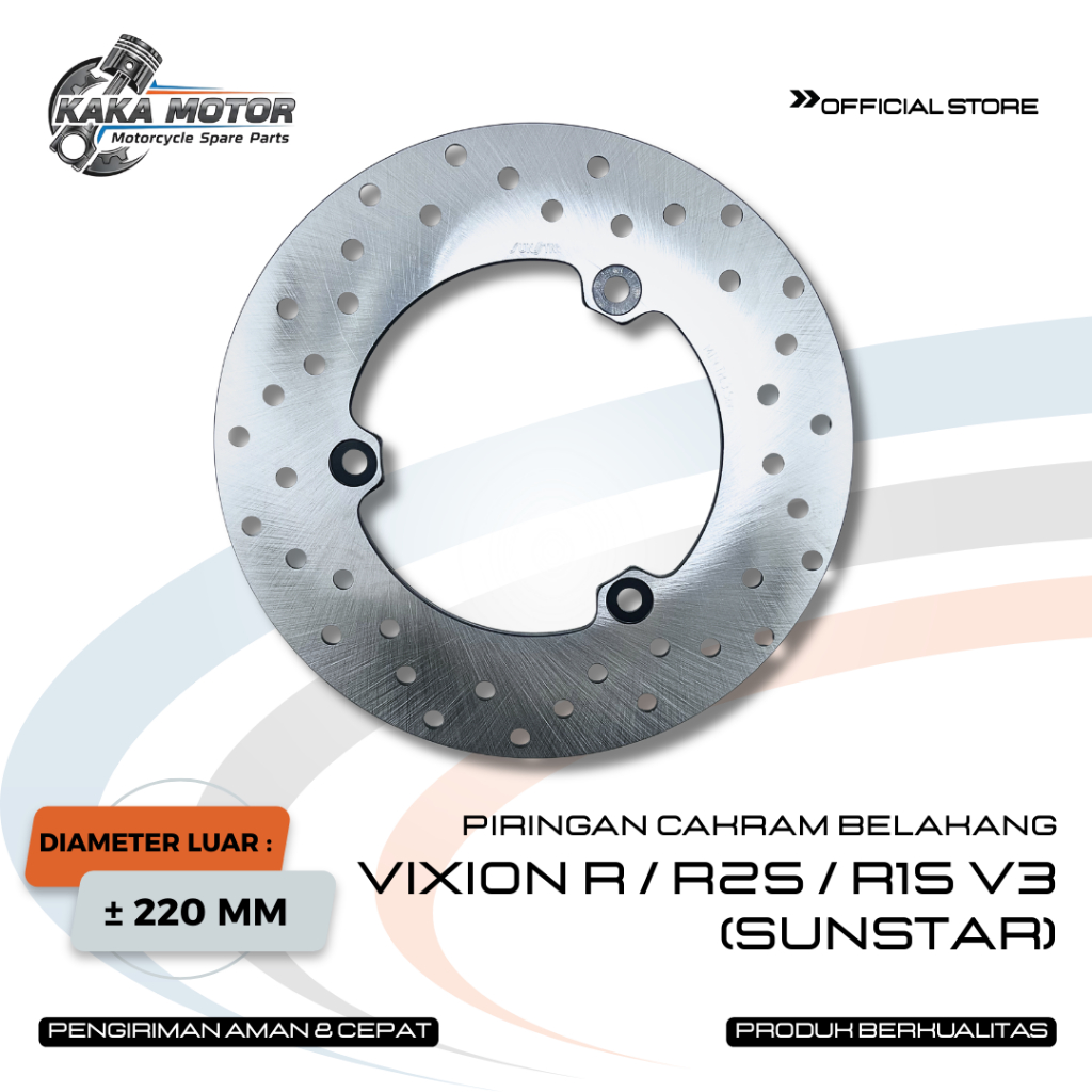 PIRINGAN CAKRAM BELAKANG VIXION R/ R25/ R15 V3 - PIRINGAN CAKRAM BELAKANG R15 V3 VIXION R ASLI ORI