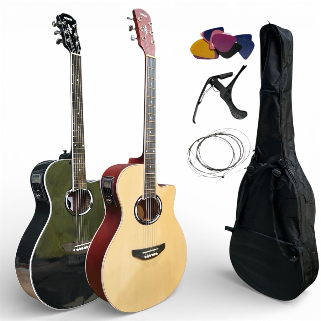 Gitar Akustik Elektrik Yamaha Apx500 LC Tuner Preamp