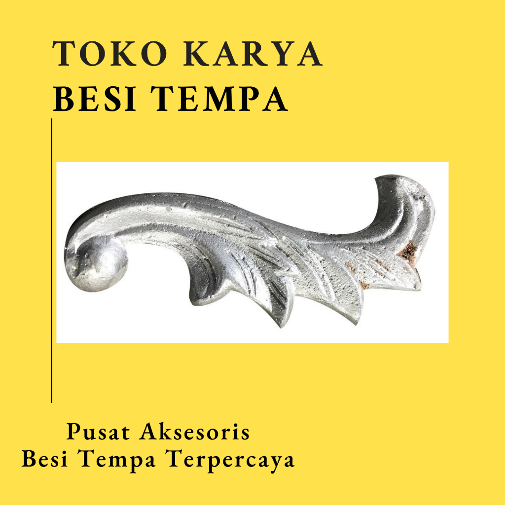 Ornamen Pagar Besi Leaf 156 / Ornamen Pagar Besi Tulip / Ornamen Pagar Besi Daun / Aksesoris Pagar B