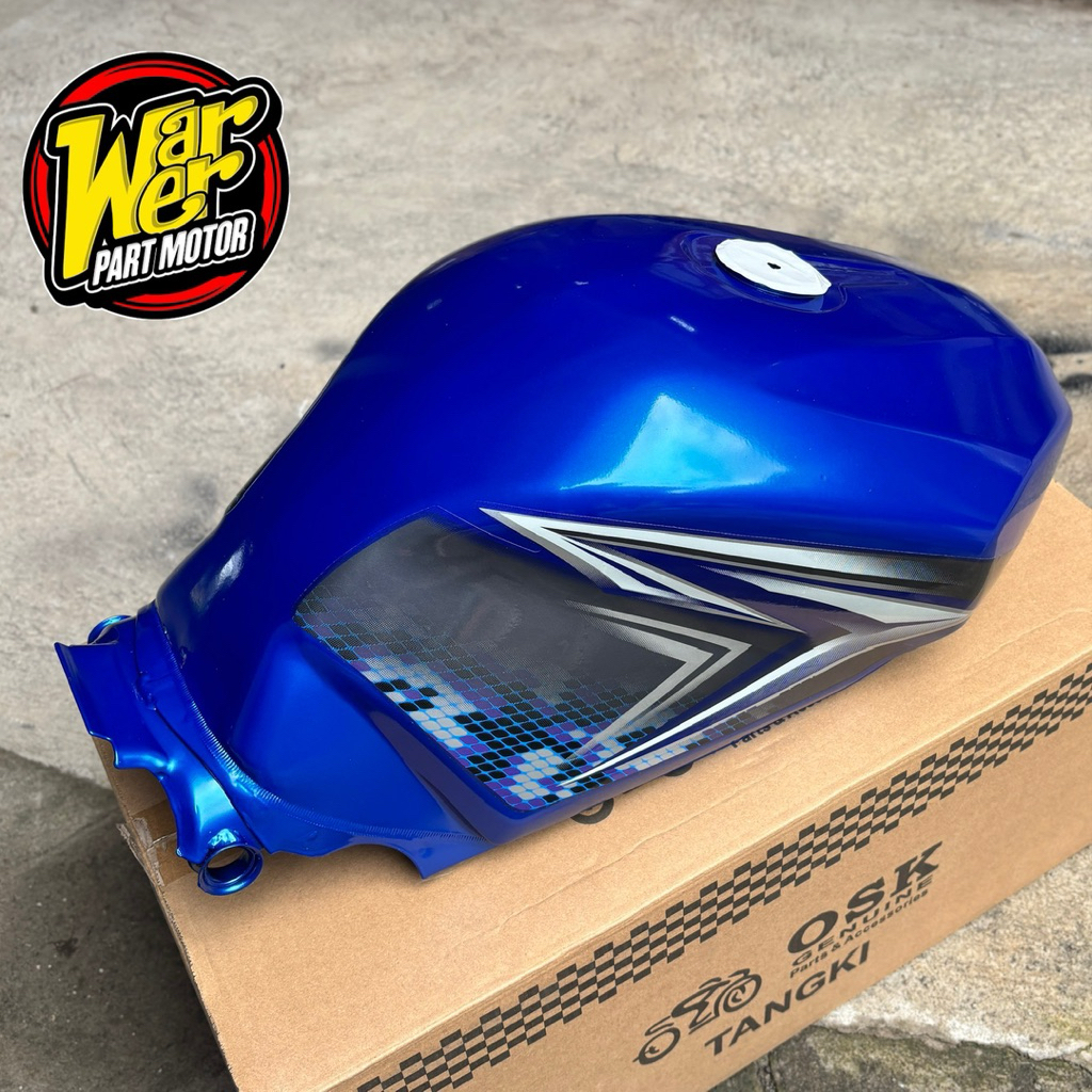 tangki bensin yamaha vixion old vixion lama tahun 2009 - 2012 original import biru