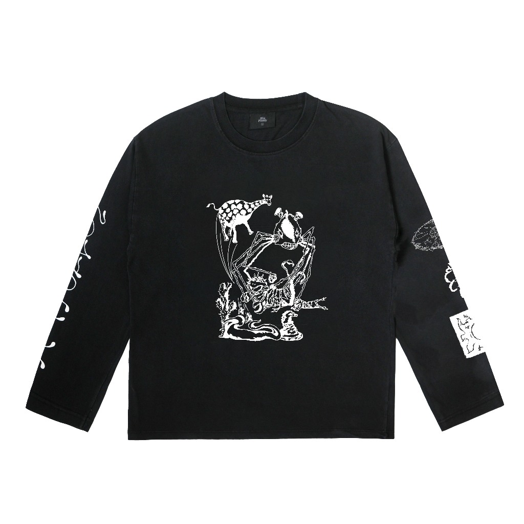 Hoi Polloy - Long Sleeve Kaos Lengan Panjang Nomadic (Black)