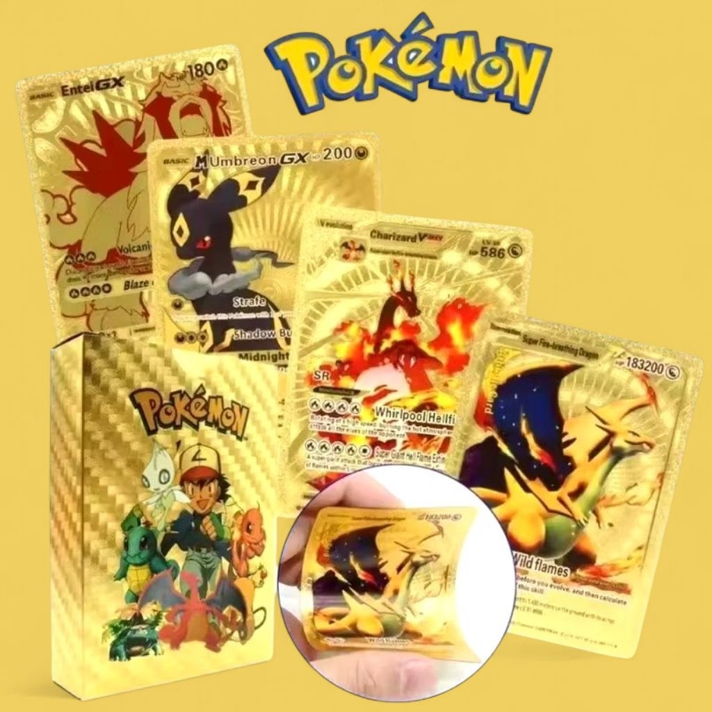 ECER KARTU POKEMON EMAS//KARTU POKEMON GOLD