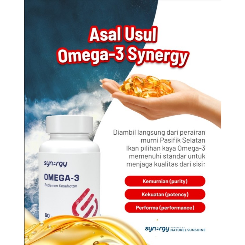 Kesehatan Jantung Synergy Omega 3 EPA DHA