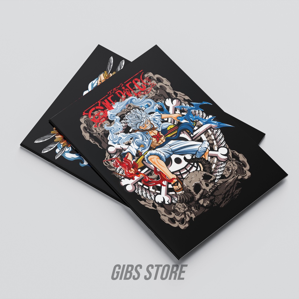 BUKU TULIS SEKOLAH GAMBAR ANIME (ONE PIECE)