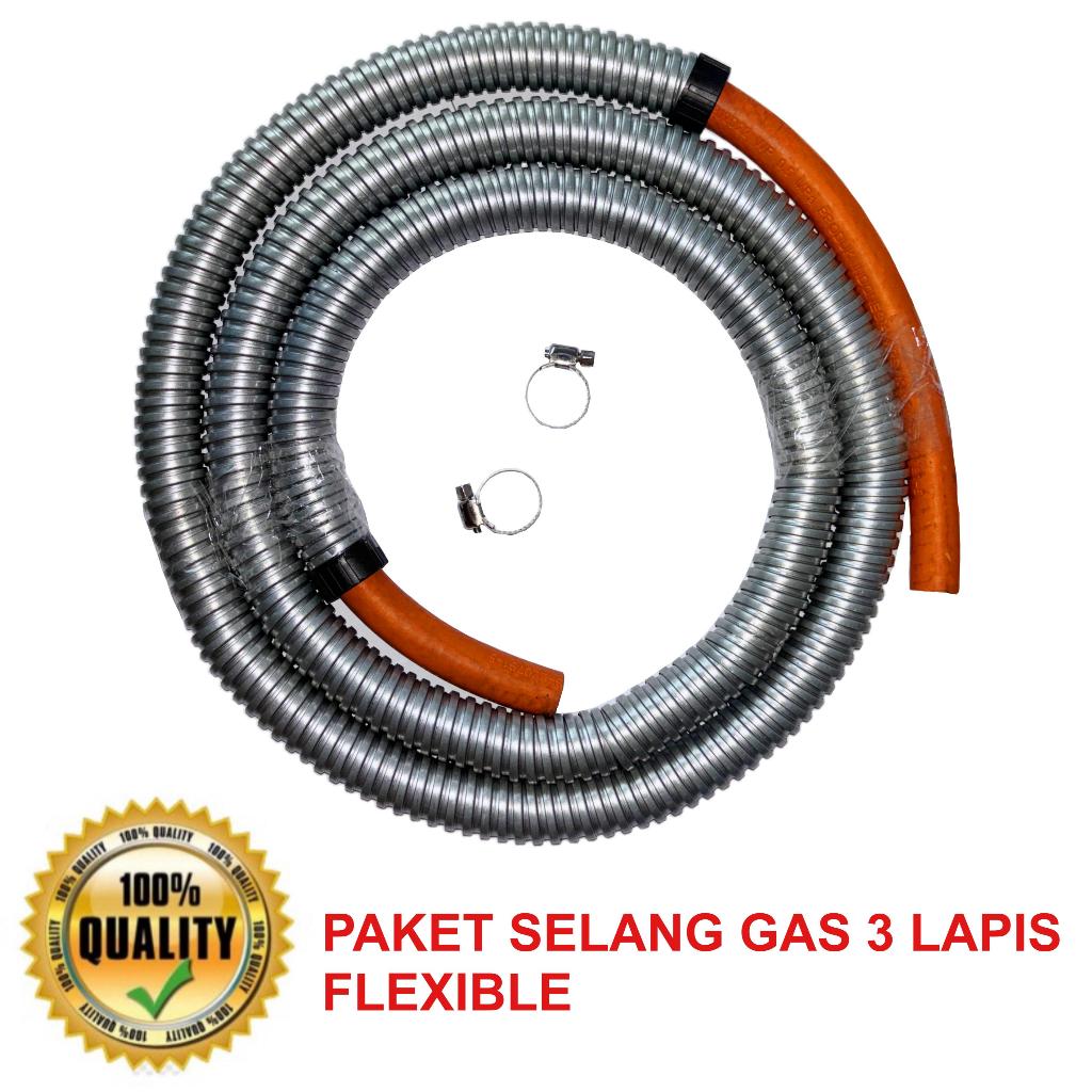 PAKET SELANG GAS 3 LAPIS FLEXIBLE