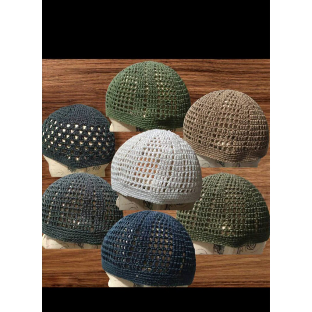 KOPIAH RAJUT ARIPIN ILHAM /RAJUT TANGAN/ RAJUT MANUAL/RAJUT YAMAN