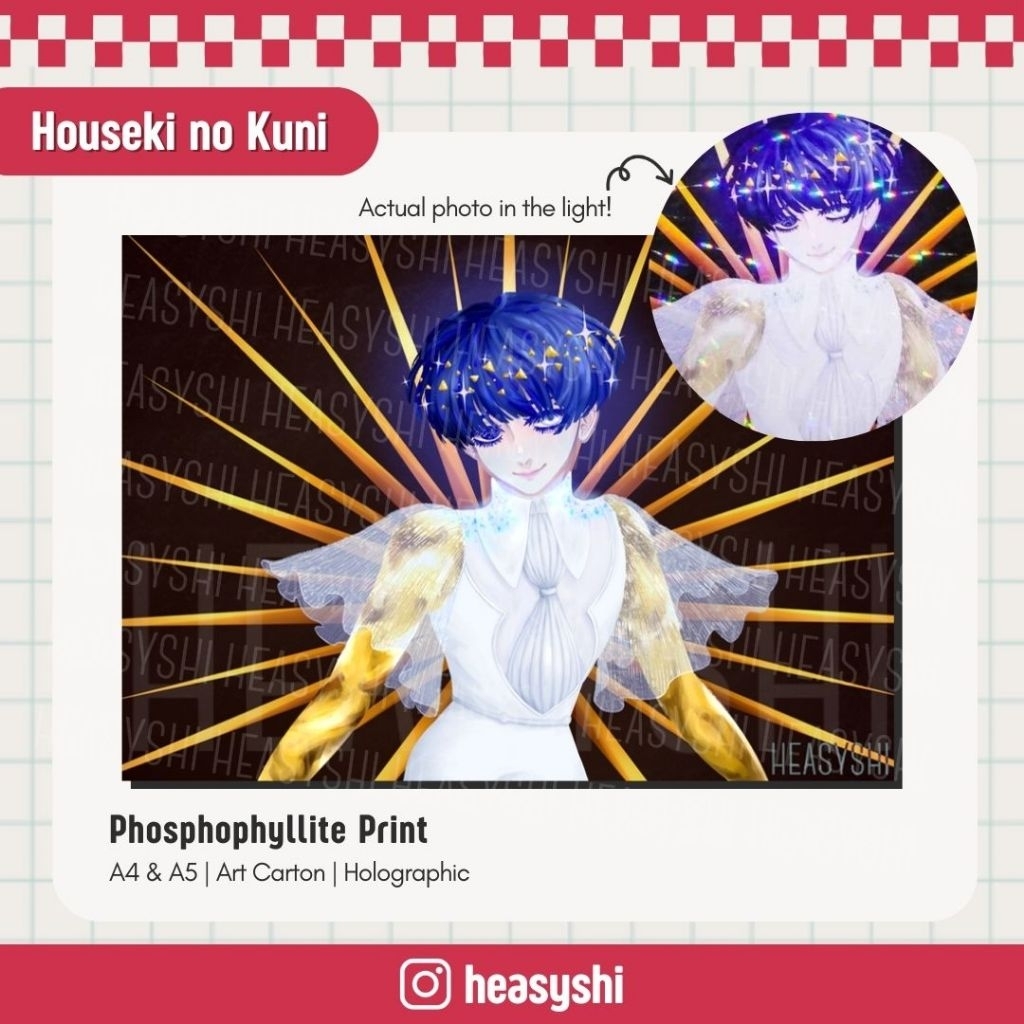 Phosphophyllite (Houseki no Kuni) - Fan Merch by Heasyshi