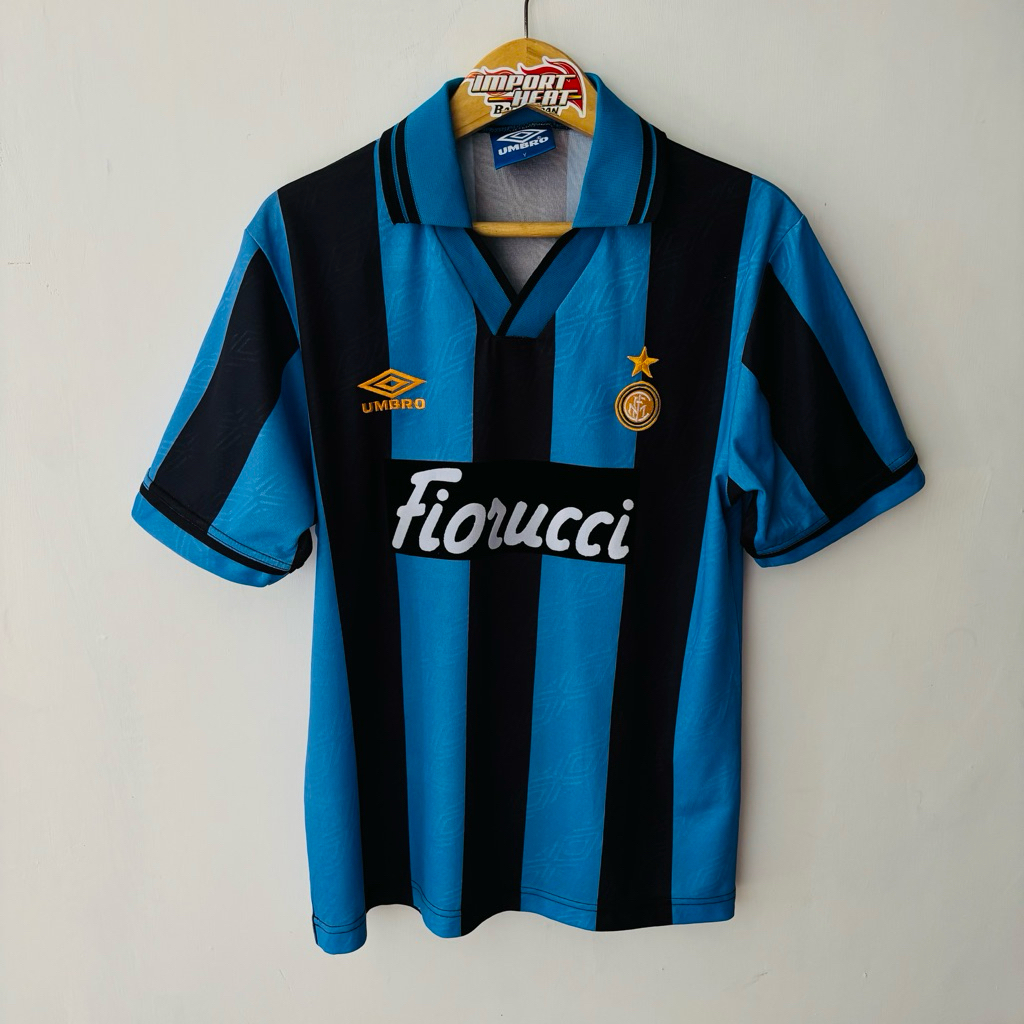Original Umbro Template Inter Milan 1994/1995 Home Bergkamp Jersey