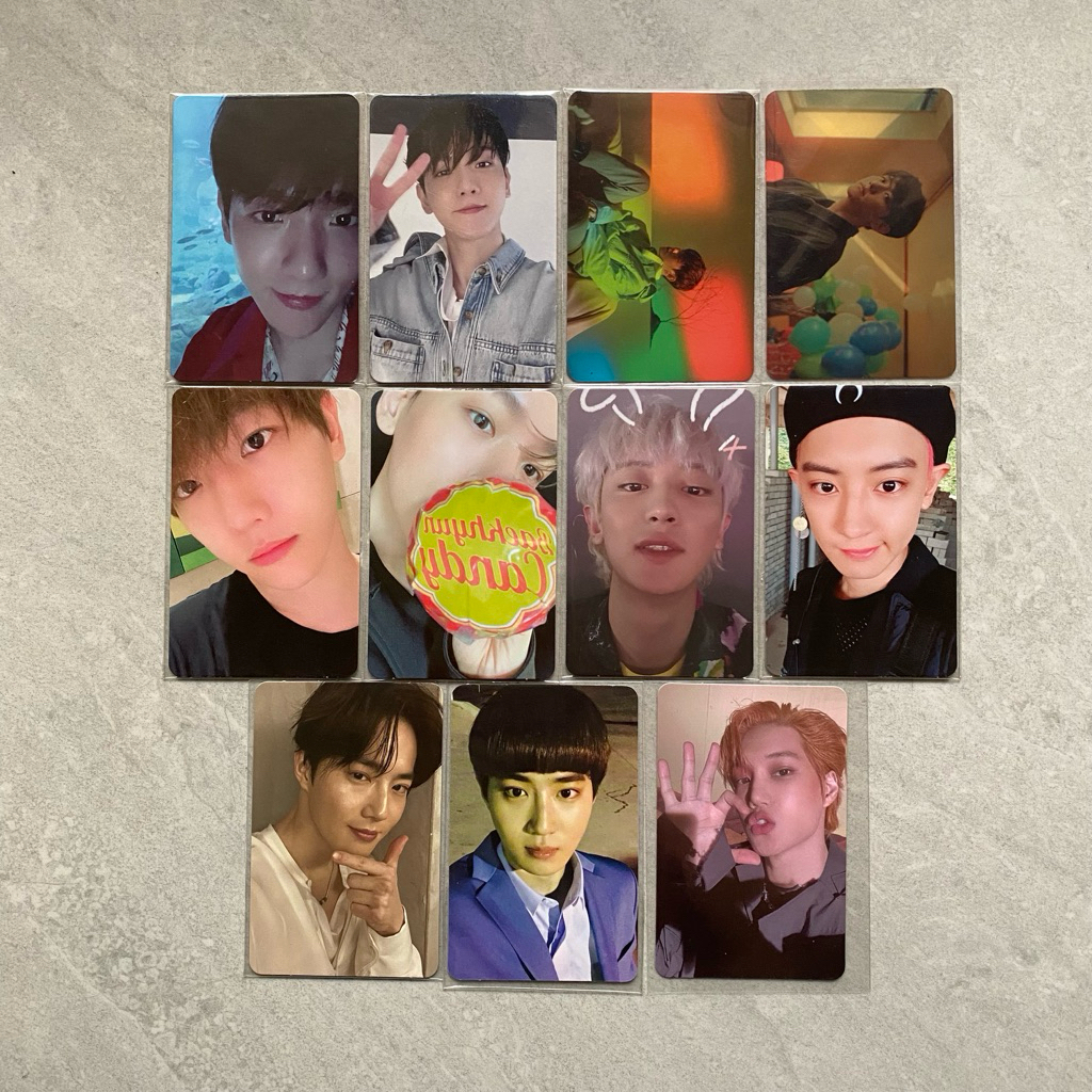 EXO Official Photocard PC Baekhyun Chanyeol Suho Kai Bambi AR Clip night delight mint cinnamon 1 bil