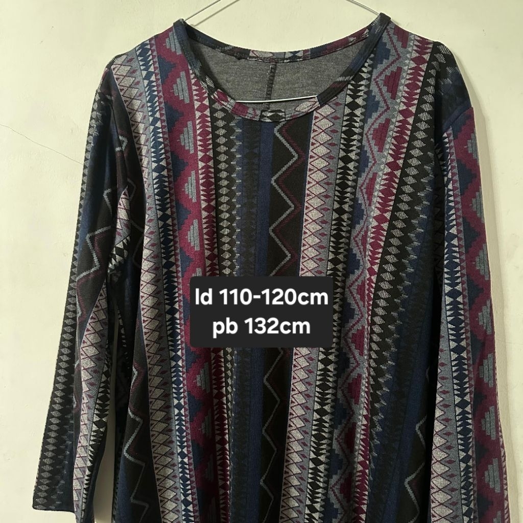 gamis motif etnik