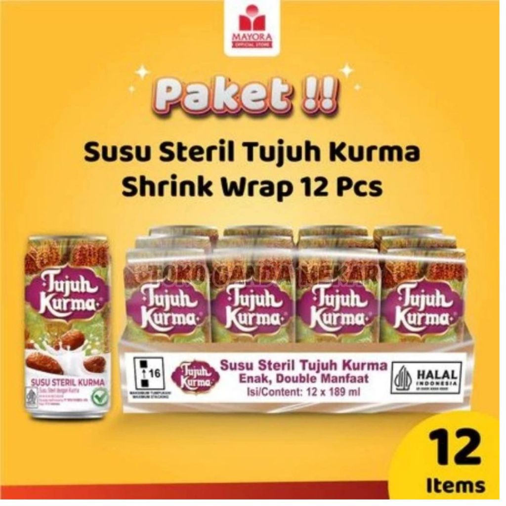 Susu Tujuh Kurma Susu Steril 12 Klg ( Per Dus )
