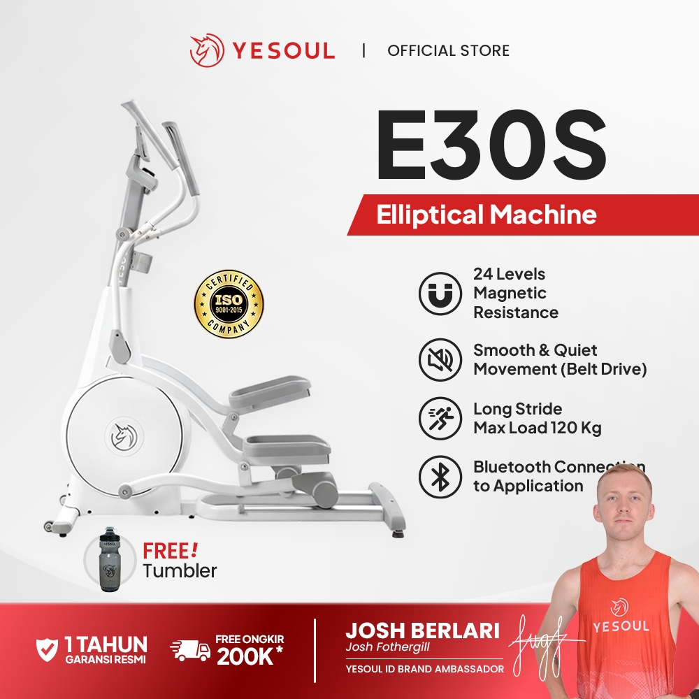 YESOUL E30S Smart Elliptical Machine - Alat Fitness Canggih untuk Rumah Anda