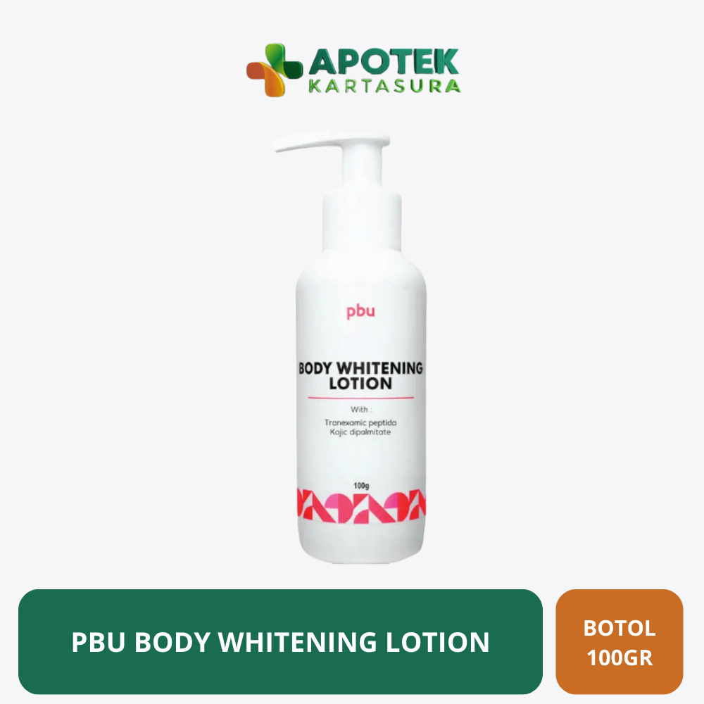PBU Body Whitening Lotion 100mL - Mencerahkan Kulit Tranx Kojic Acid Malam Hari
