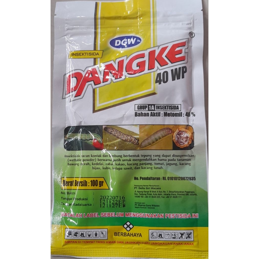 Insektisida DANGKE 100 gr & DANGKE TURBO 250 gr metomil 40%