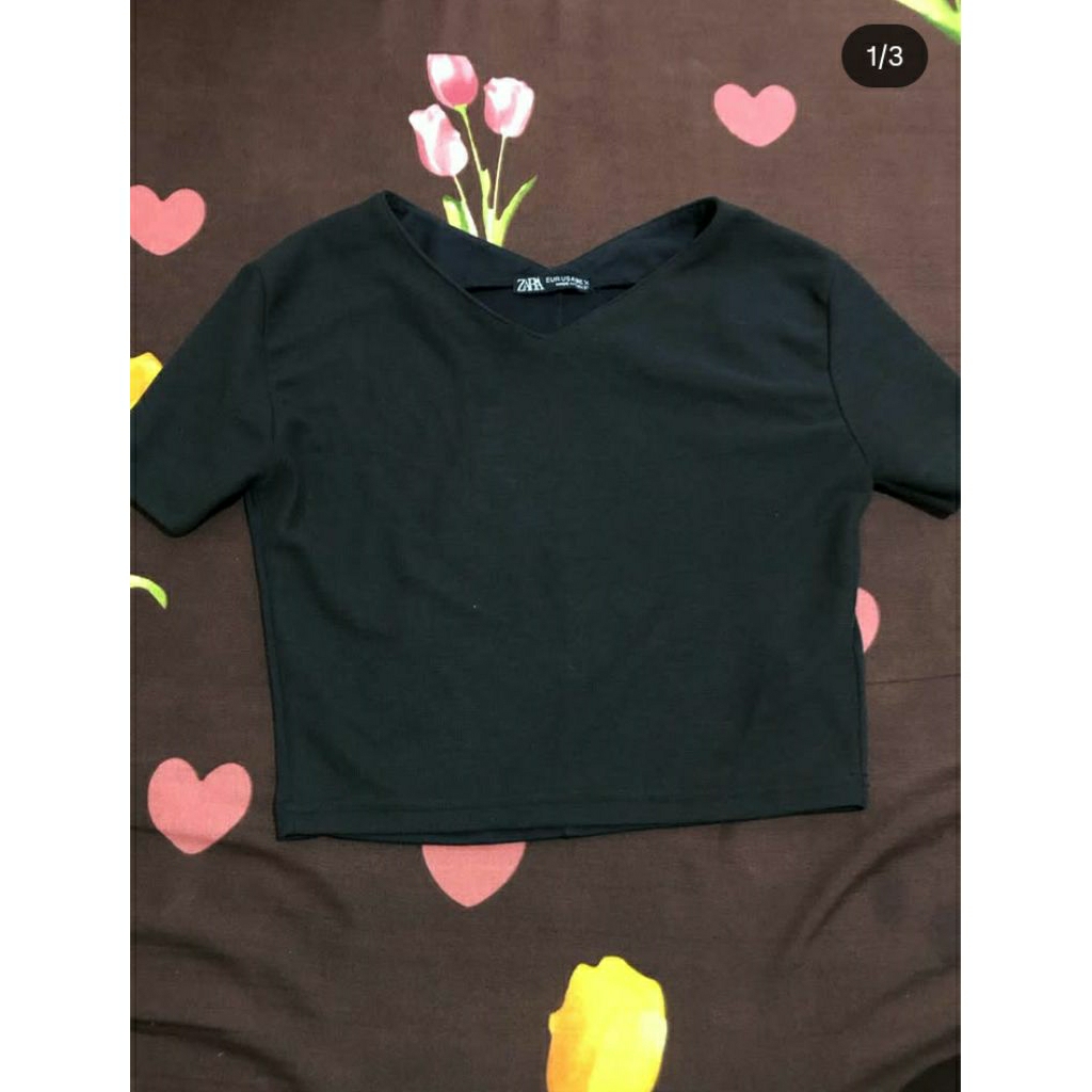 baju crop zara