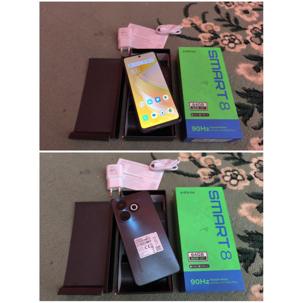 HP SECOND INFINIX SMART 8 RAM 4+4/64GB FULLSET