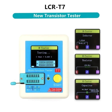 LCR-T7 Multifunction Resistor Capacitor Transistor Tester | Penguji Resistor Kapasitor Transistor Mu