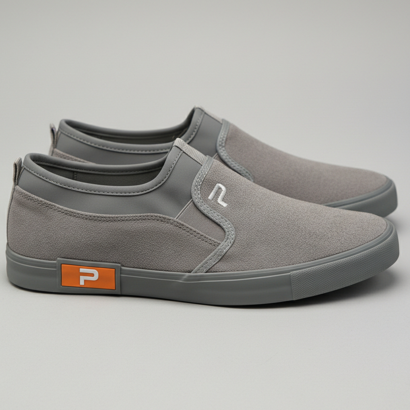 Hot Deals Paulmay Sepatu Slipon Pria Wanita Kyoto - Grey
