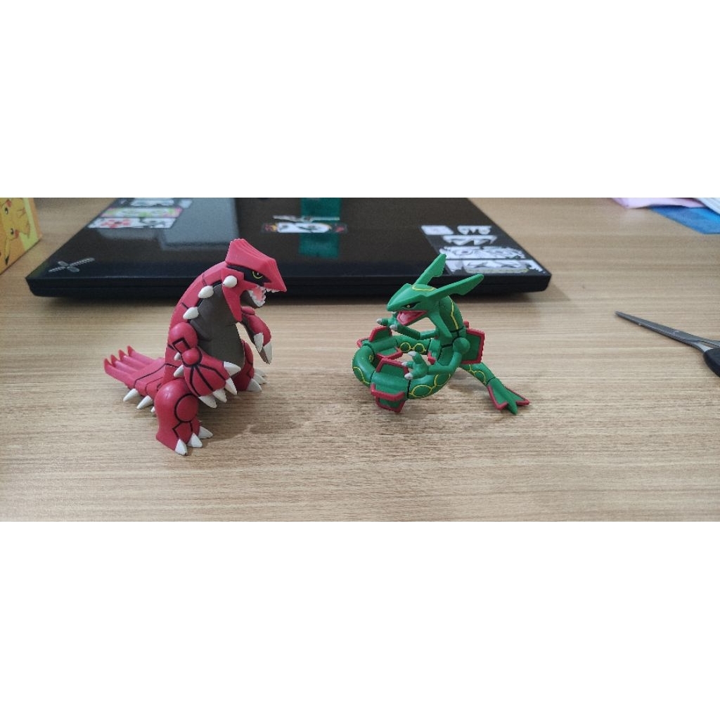 Figure Groudon & Rayquaza, moncolle hypersize ori