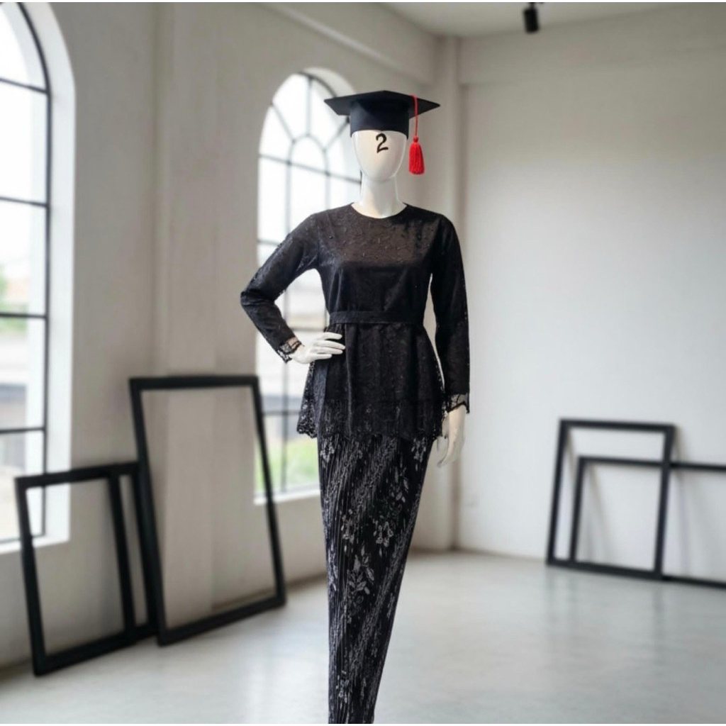 KQ KEBAYA - (BISA COD) SETELAN KEBAYA MODERN AURORA PITA/KEBAYA WISUDA MODERN KEKINIAN/KEBAYA BRUKAT