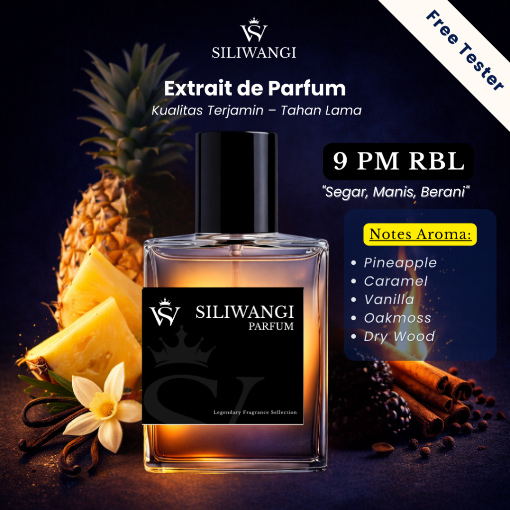 [9pm RBL ]Parfum Pria Wangi Tahan Lama Inspired ukuran 30 ml Inspired By Siliwangi Parfum