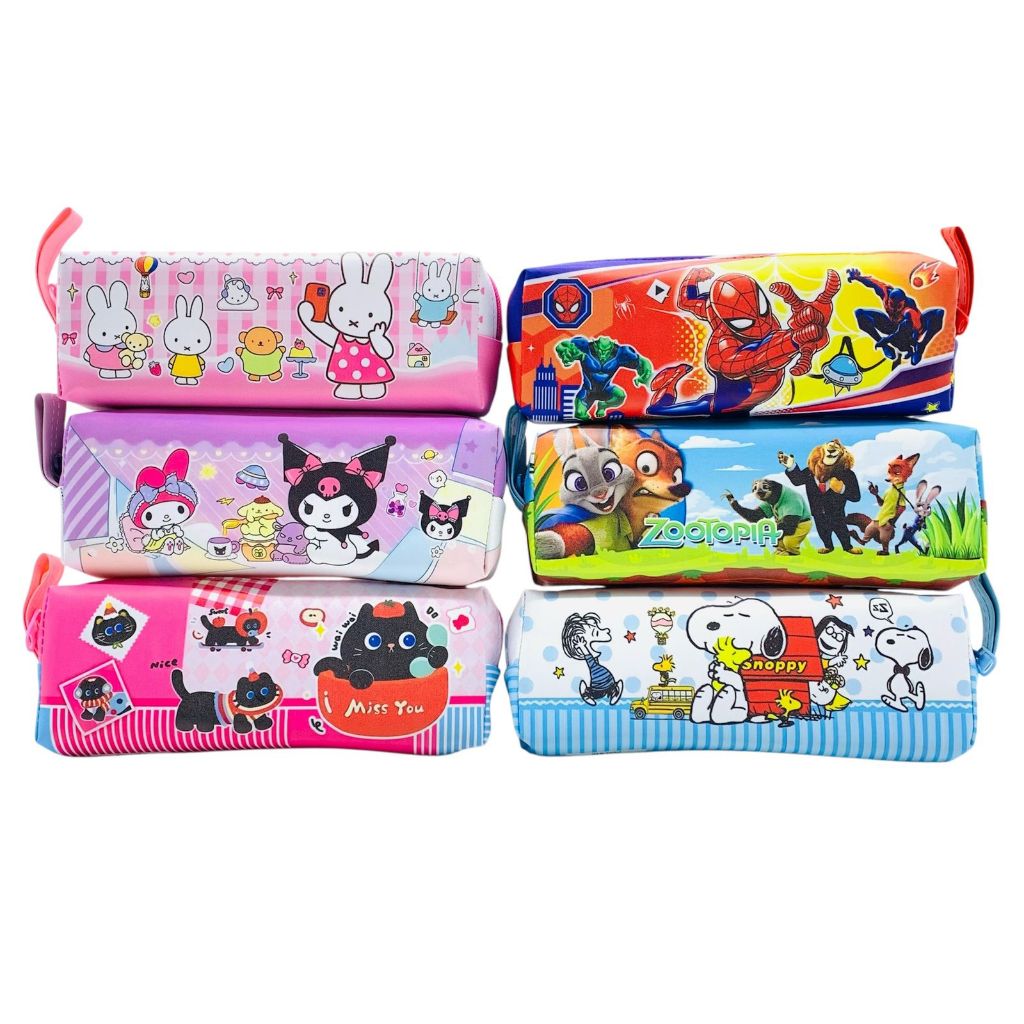 TEMPAT PENSIL RESLETING PCR-010 MIFFY KUROMI ZOOTOPIA SNOOPY / PENCIL CASE / KOTAK PENSIL