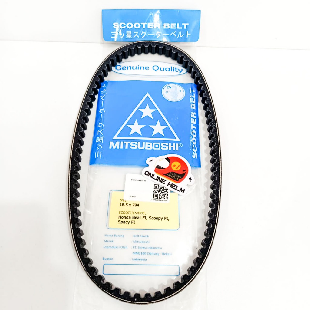 V BELT MITSUBOSHI HONDA BEAT FI SCOOPY FI SPACY FI BELTING