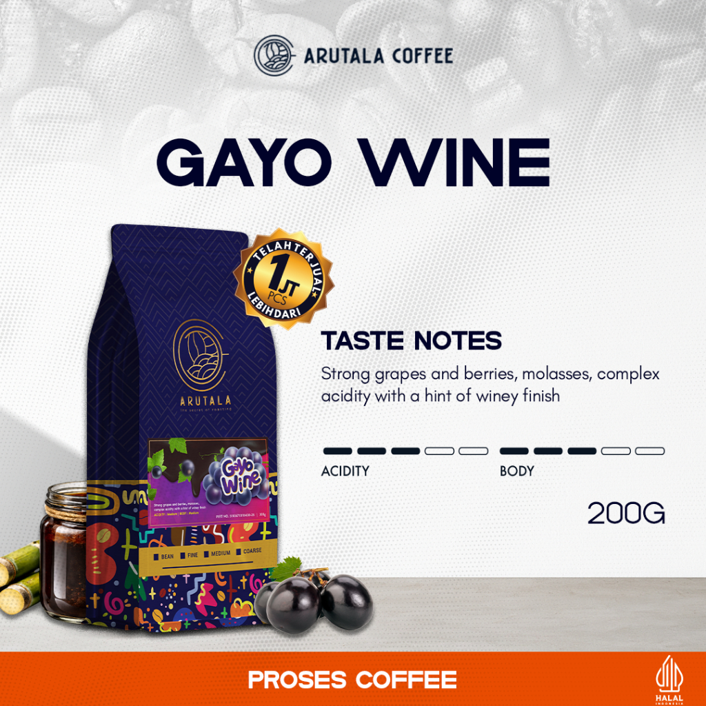 ARUTALA Kopi Arabika Gayo Wine 200 gr