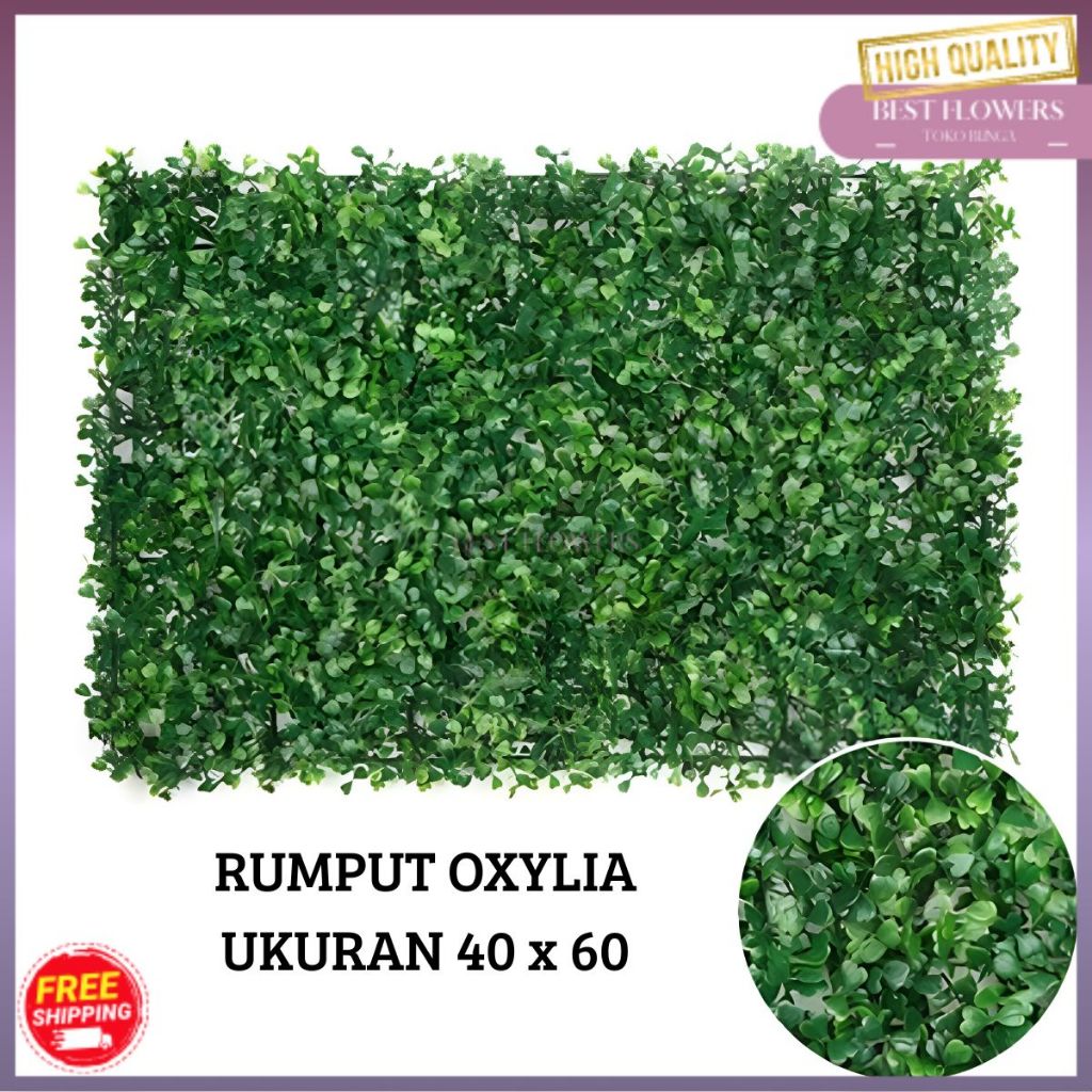 RUMPUT SINTETIS DINDING HIJAU PREMIUM HIASAN DINDING/ RUMPUT PALSU BUATAN UNTUK HIASAN RUANGAN